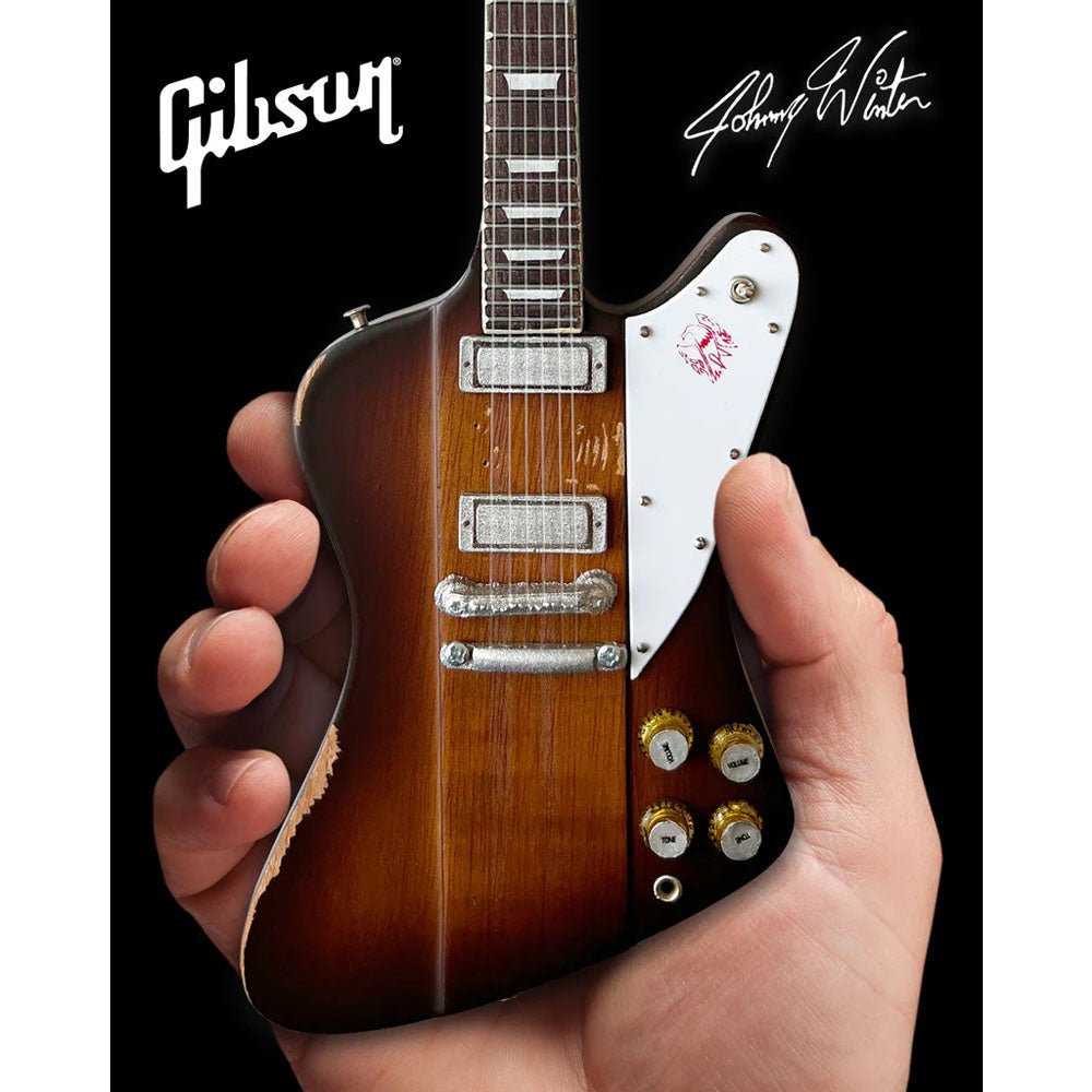 JOHNNY WINTER ジョニーウィンター - 1963 Gibson Firebird V Sunburst / ミニチュア楽器 - PGS